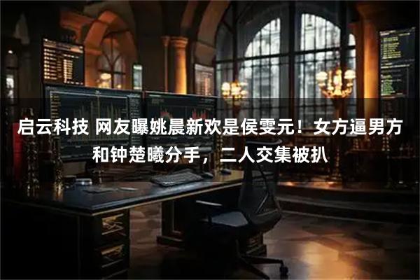 启云科技 网友曝姚晨新欢是侯雯元！女方逼男方和钟楚曦分手，二人交集被扒