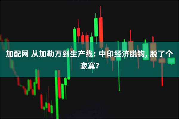 加配网 从加勒万到生产线: 中印经济脱钩, 脱了个寂寞?