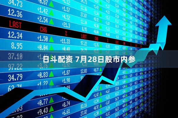 日斗配资 7月28日股市内参